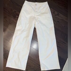 Cream Cargo Pants